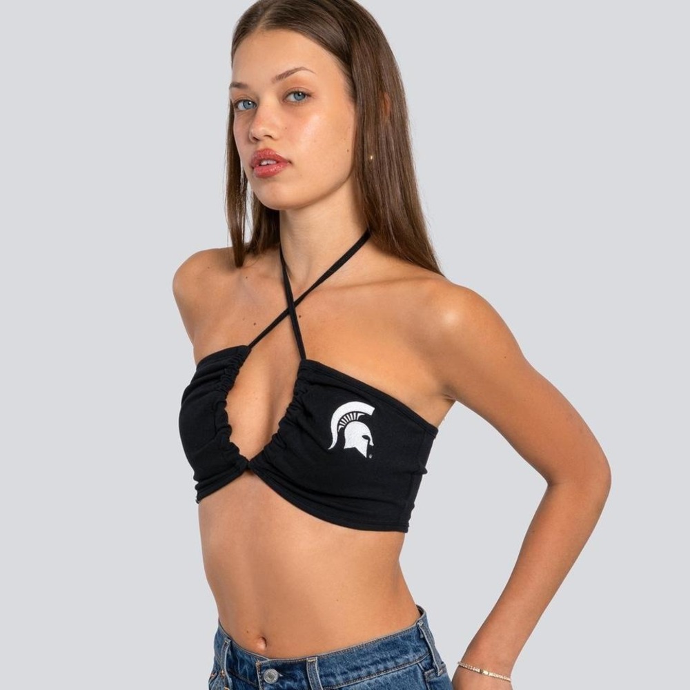 Hype and Vice Michigan State Green Slam Dunk Top Sz L College Sporty